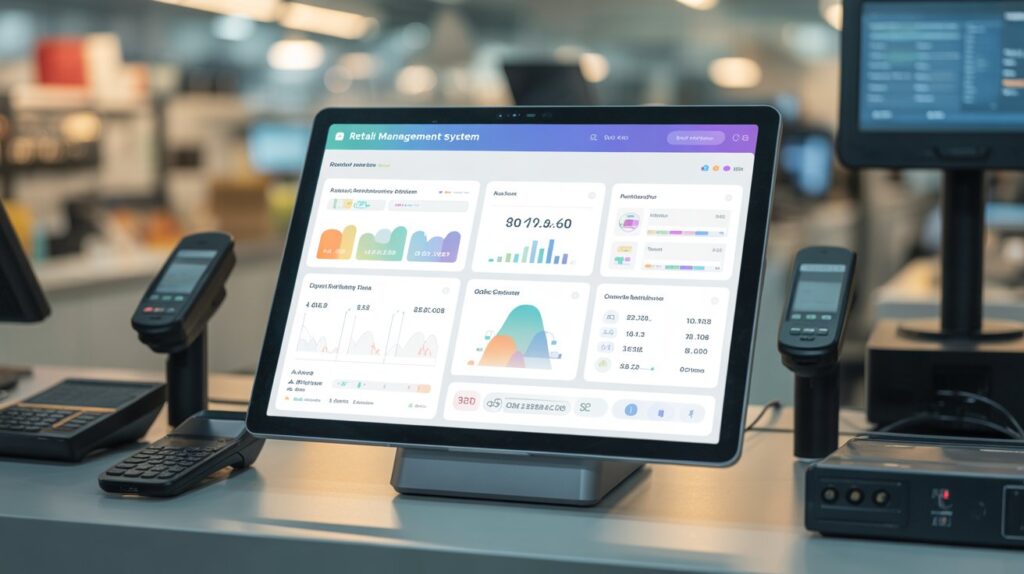 Tablet operasional toko mendukung teknologi outsourcing retail untuk monitoring dan manajemen perangkat secara efisien
