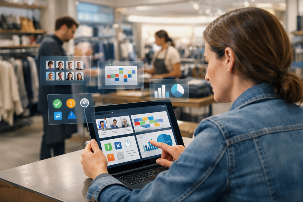 Dashboard sistem pengelolaan data tenaga kerja berbasis digital