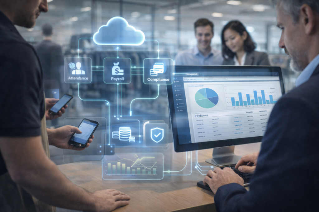 Analisis biaya karyawan melalui transparansi payroll retail